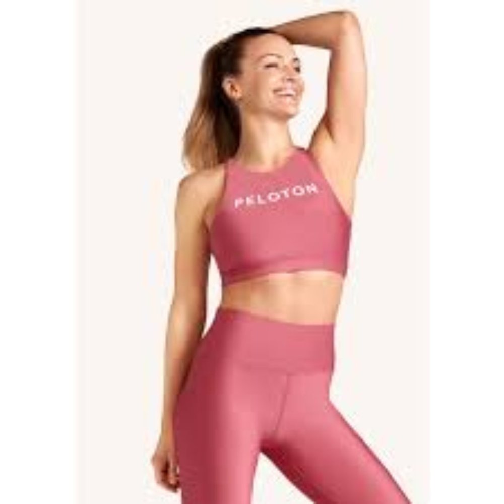 Peloton Show Up High Neck Bra - Pink XS